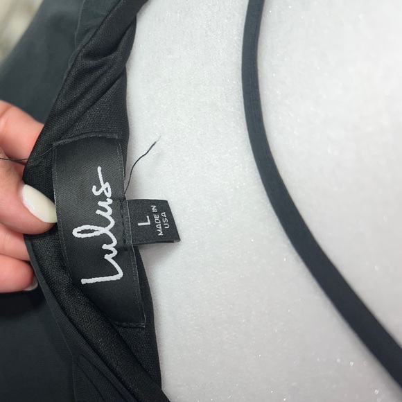 Lulu’s Who Do You Love? Washed Black Bodycon Dress Size large - Picture 10 of 10